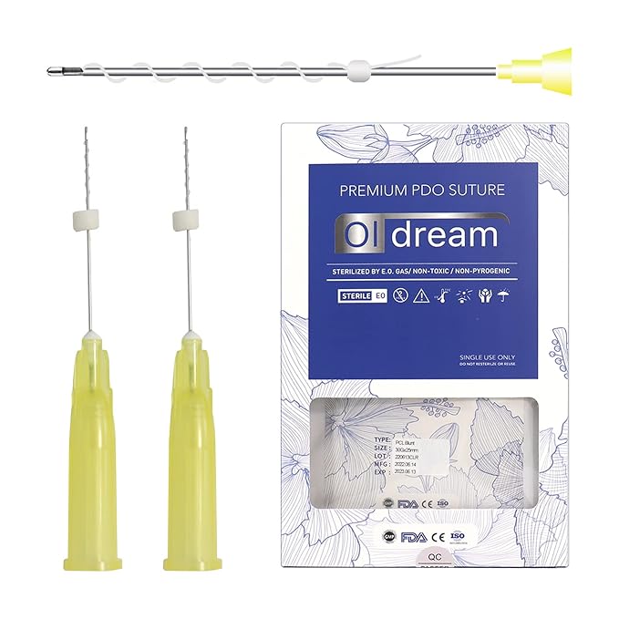 Pcl Threads Eye Lift for Eyes, Mono Screw Type, B-Type, 30G25MM, 20pcs-Velvo Beauty