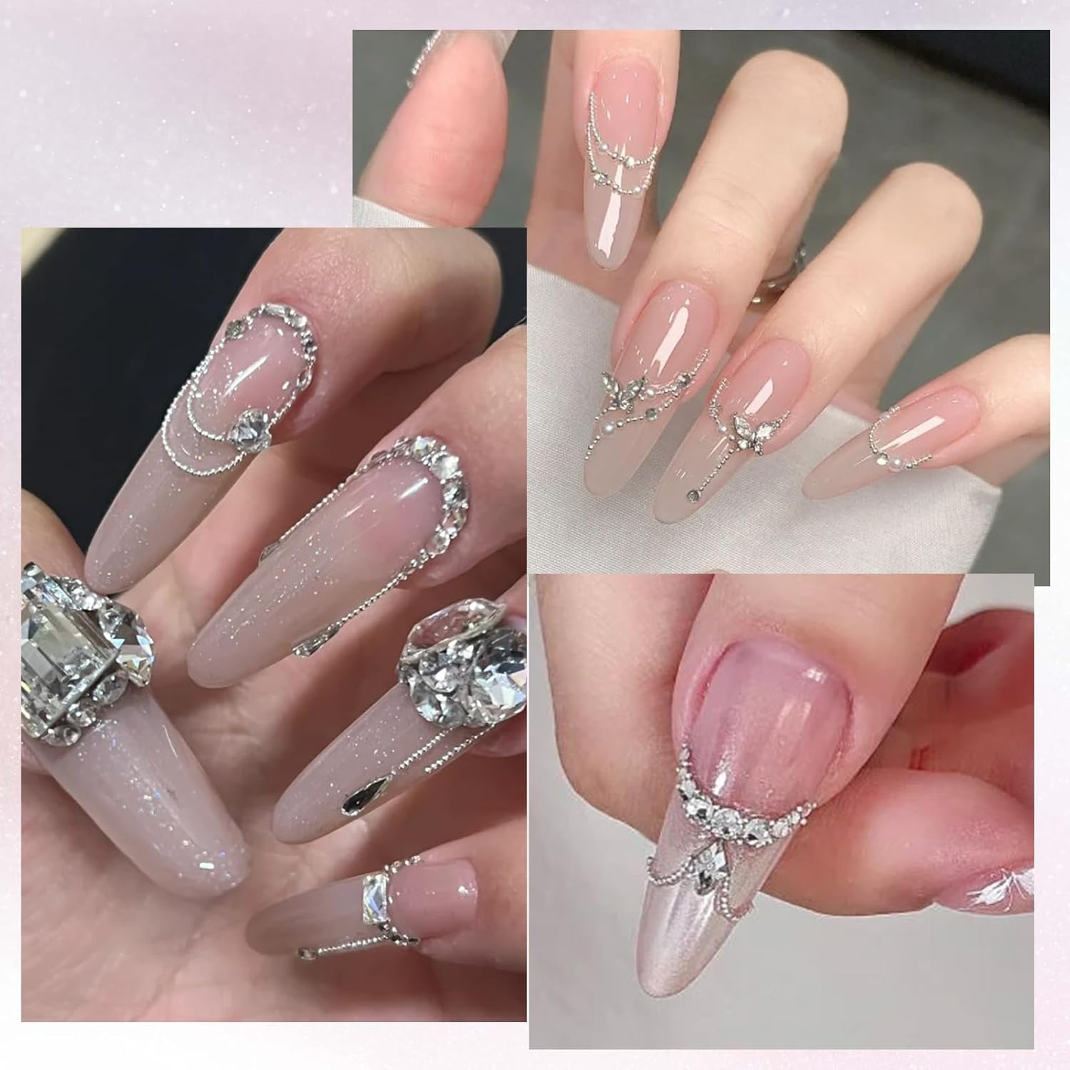 BORN PRETTY Stamping Temeplates Set,Butterfly Necklace Leopard Print Theme Nail Image Plates Nail Art Stamping Plate Manicuring DIY Printing Tools 4PCS-Velvo Beauty