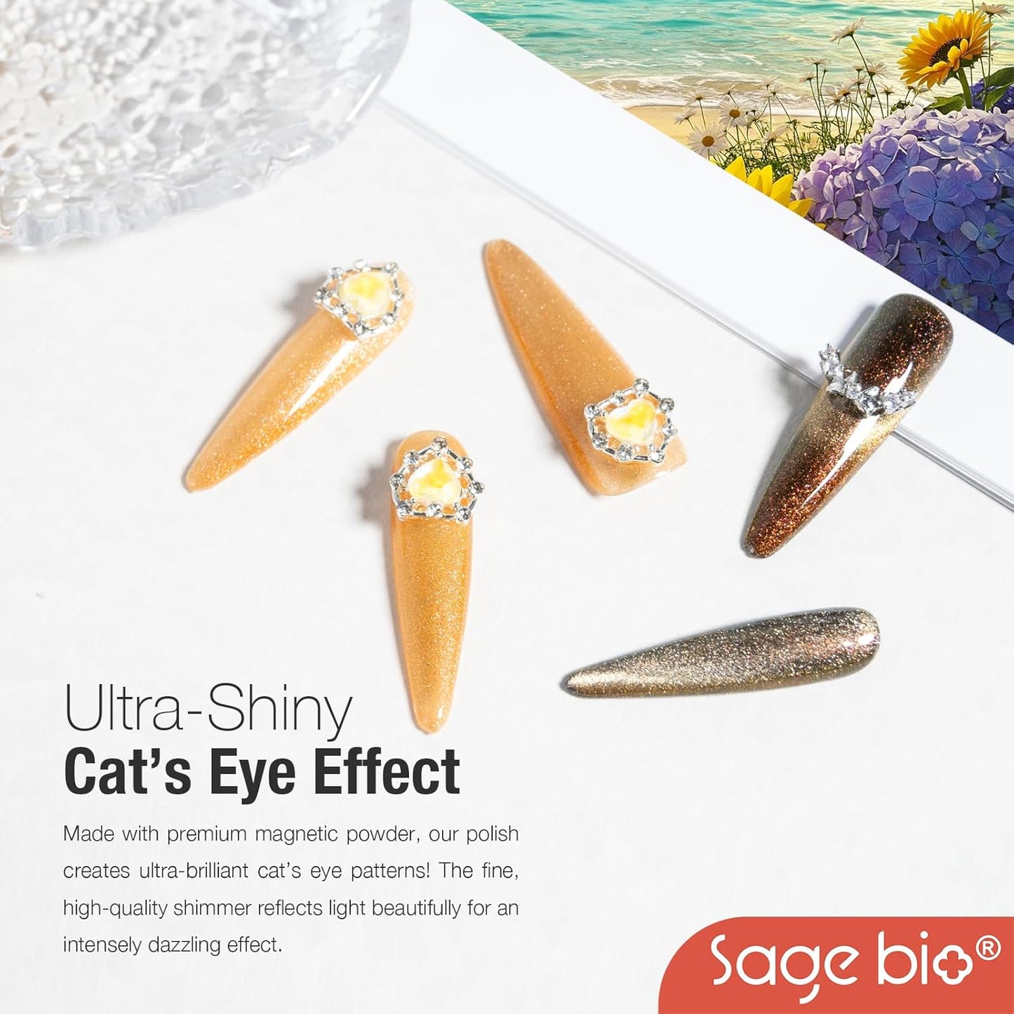 Cat Eye Gel Nail Polish, 15ml Magnetic Gel, High-Gloss Finish, Long-Lasting, DIY Manicure Kit with Magnet Stick, Stunning 3D Magnetic Effect, 06-Velvo Beauty