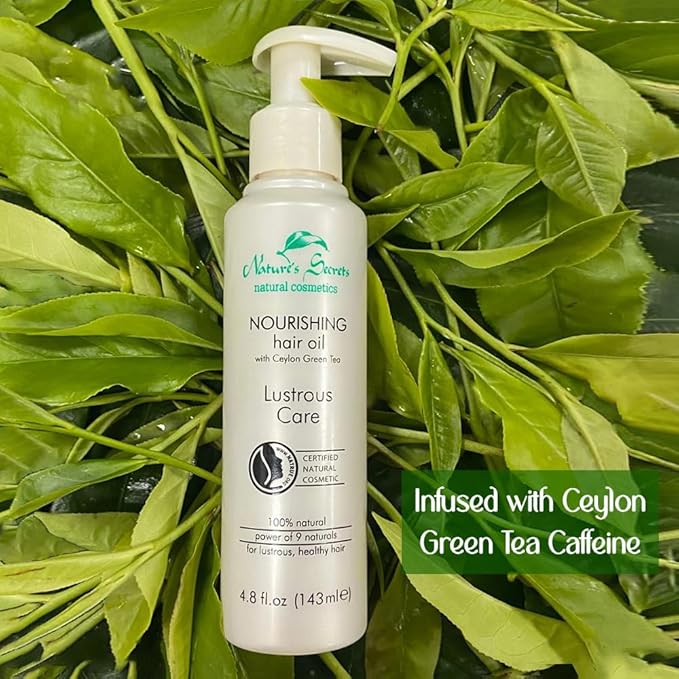 Nature's Secrets Nourishing Hair Oil. Scalp & Hair Strengthening Oil. Certified 100% Natural. With Green Tea Caffeine, Indian Gooseberry (Amla) and Organic Virgin Coconut Oil.-Velvo Beauty
