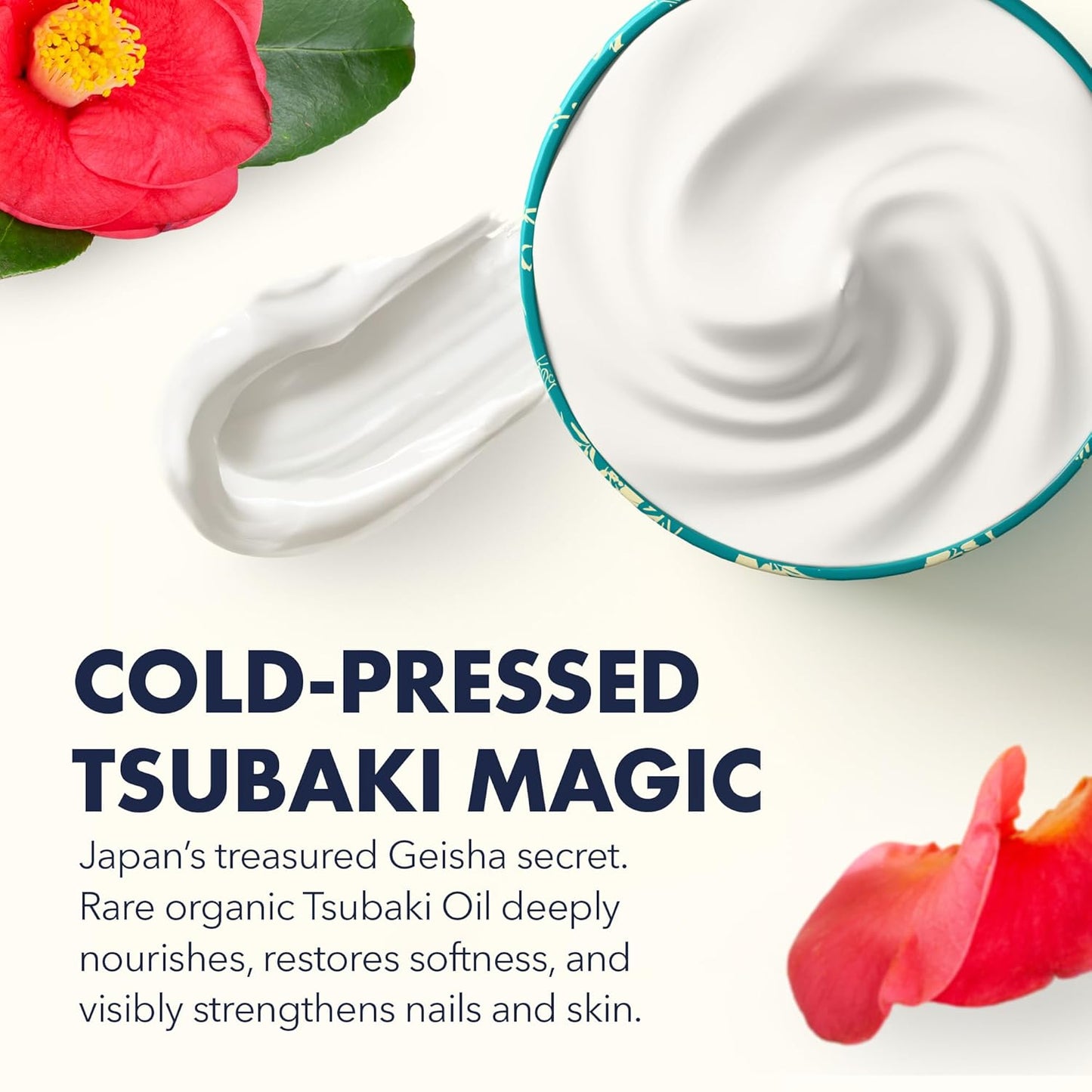 Onsen Hand & Cuticle Rescue Cream | Organic Nail Strengthener & Balm | Dry, Cracked Hands, Elbows & Feet | Shea Butter, Tsubaki & Jojoba Oil | Nail Repair & Growth, Vegan - 1 Pack (0.88 oz)-Velvo Beauty