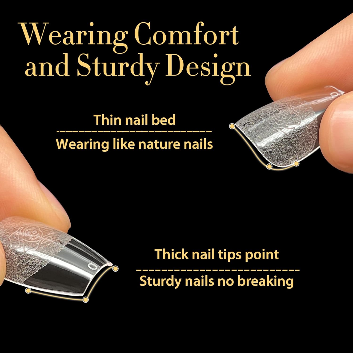 UNA GELLA Short Coffin Nail Tips, 600Pcs Short Coffin Gel Nails Tips Pre Etched 12 Sizes Soft Gel Fake Nails Tips Pre-file Full Cover for Nail Extension Home DIY Salon with Box-Velvo Beauty