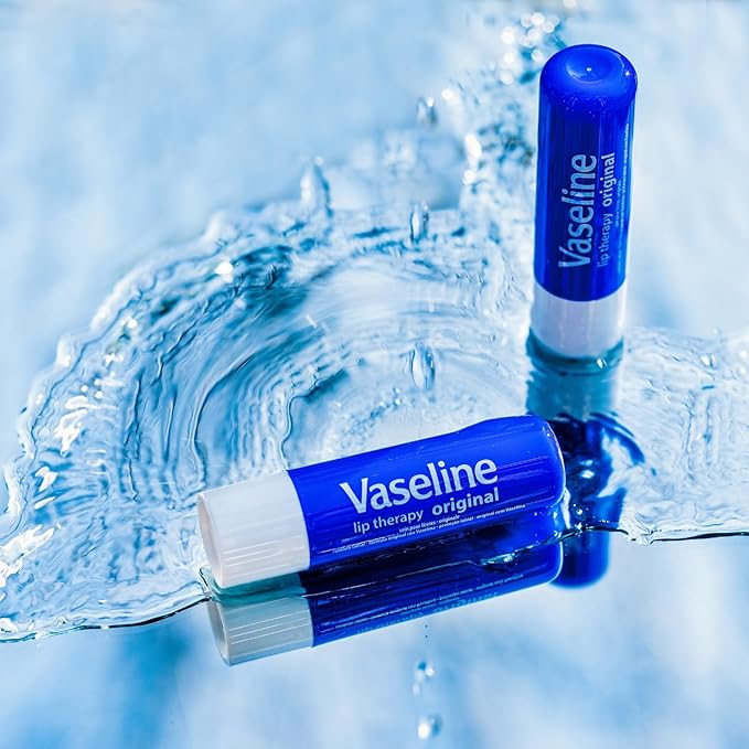 Vaseline Lip Therapy Original, Fast-Acting Lip Moisturizer For Very Dry Lips, Lip Balm Stick, 0.16 Oz Ea (Pack of 8)-Velvo Beauty