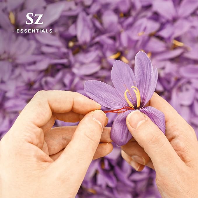 Saffron Essential Oil, 100% Pure, Extracted from Stigmas of The Saffron Flower - Spicy & Floral Scent with Earthy Overtones - Therapeutic Grade & Vegan - 0.17oz (5ml)-Velvo Beauty