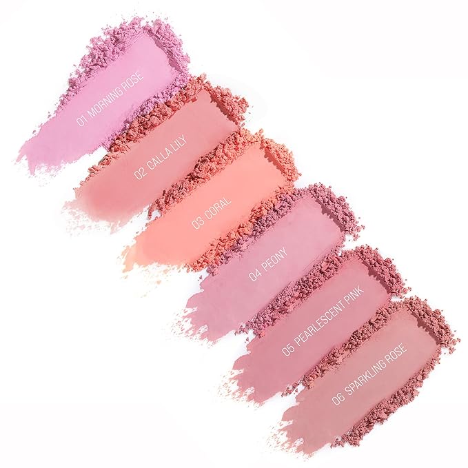 Cheeky Blush Compact for Face Cheeks, Talc Free Blusher Palette, Matte Powder Makeup, Natural Healthy, Mauve Pink Magenta Peach Red, Vegan Cruelty Free-Velvo Beauty