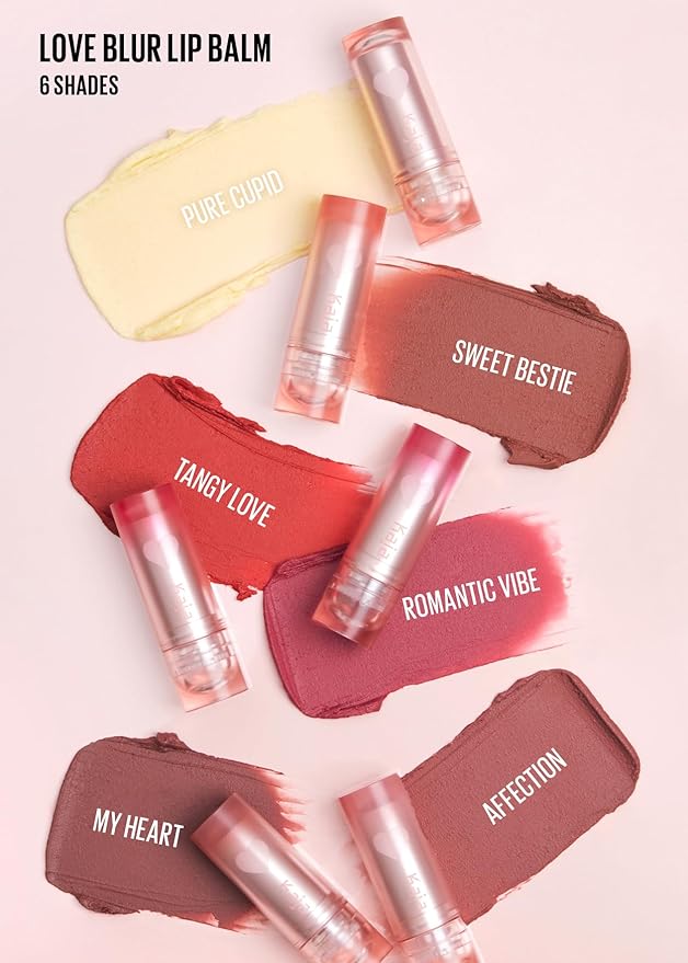 Kaja Love Blur Lip Balm - 05 My Heart | Soft & Comfort Semi-Matte Blurring Daily Color Lip Balm | Shea Butter, Avocado Oil, Citrus Unshiu Peel Extract, Vitamin E Infused |4g / 0.14oz.-Velvo Beauty