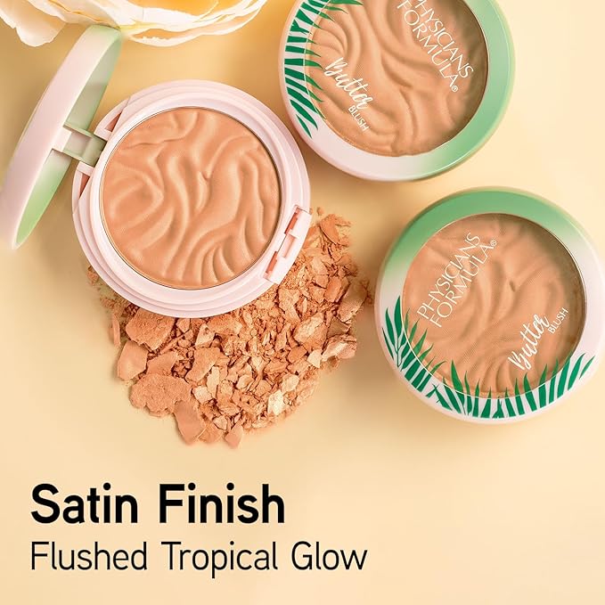 Physicians Formula Murumuru Butter Blush Beachy Peach, Dermatologist Approved, Vegan-Velvo Beauty