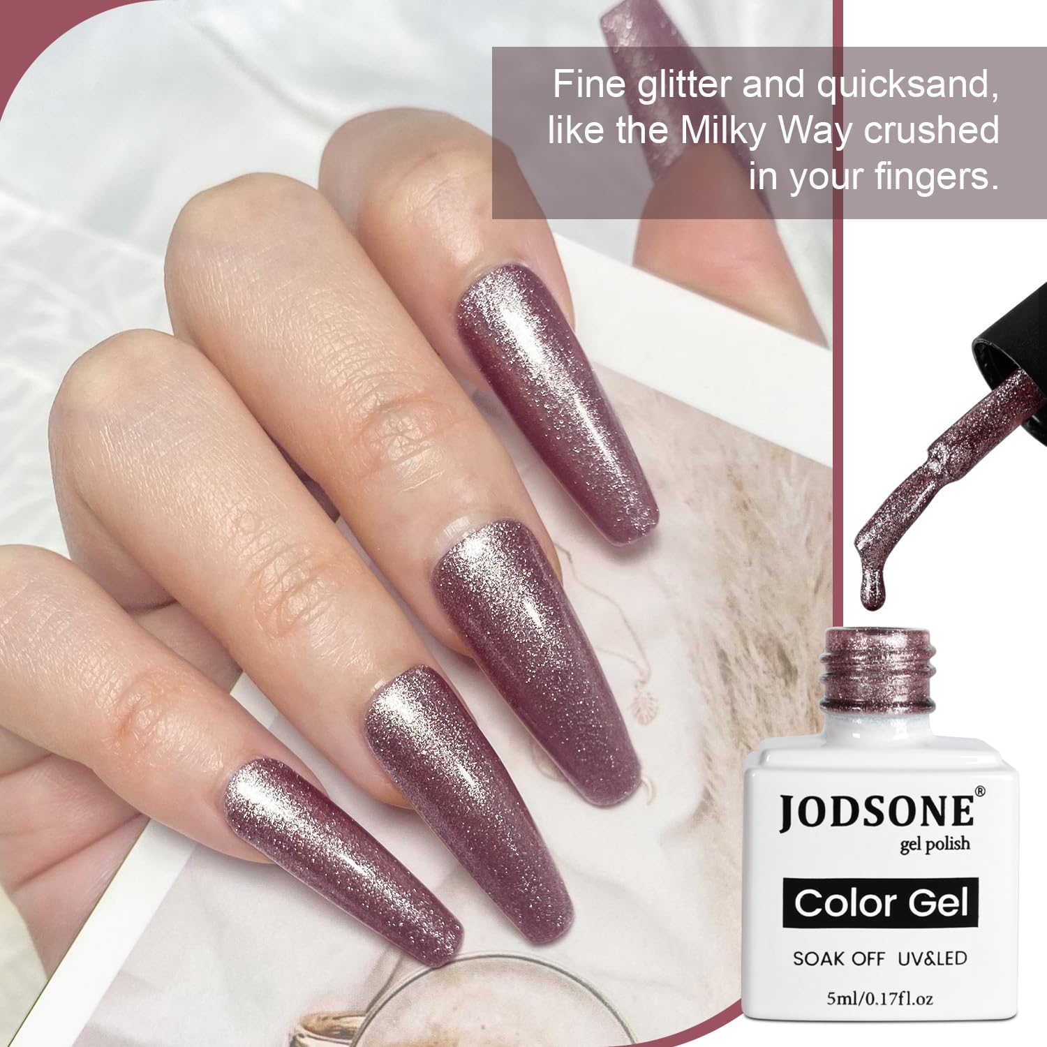 JODSONE 12 Bottles Gel Nail Polish Set with Base Coat and Top Coat Great Holiday Gift for Ladies and Girls-Velvo Beauty