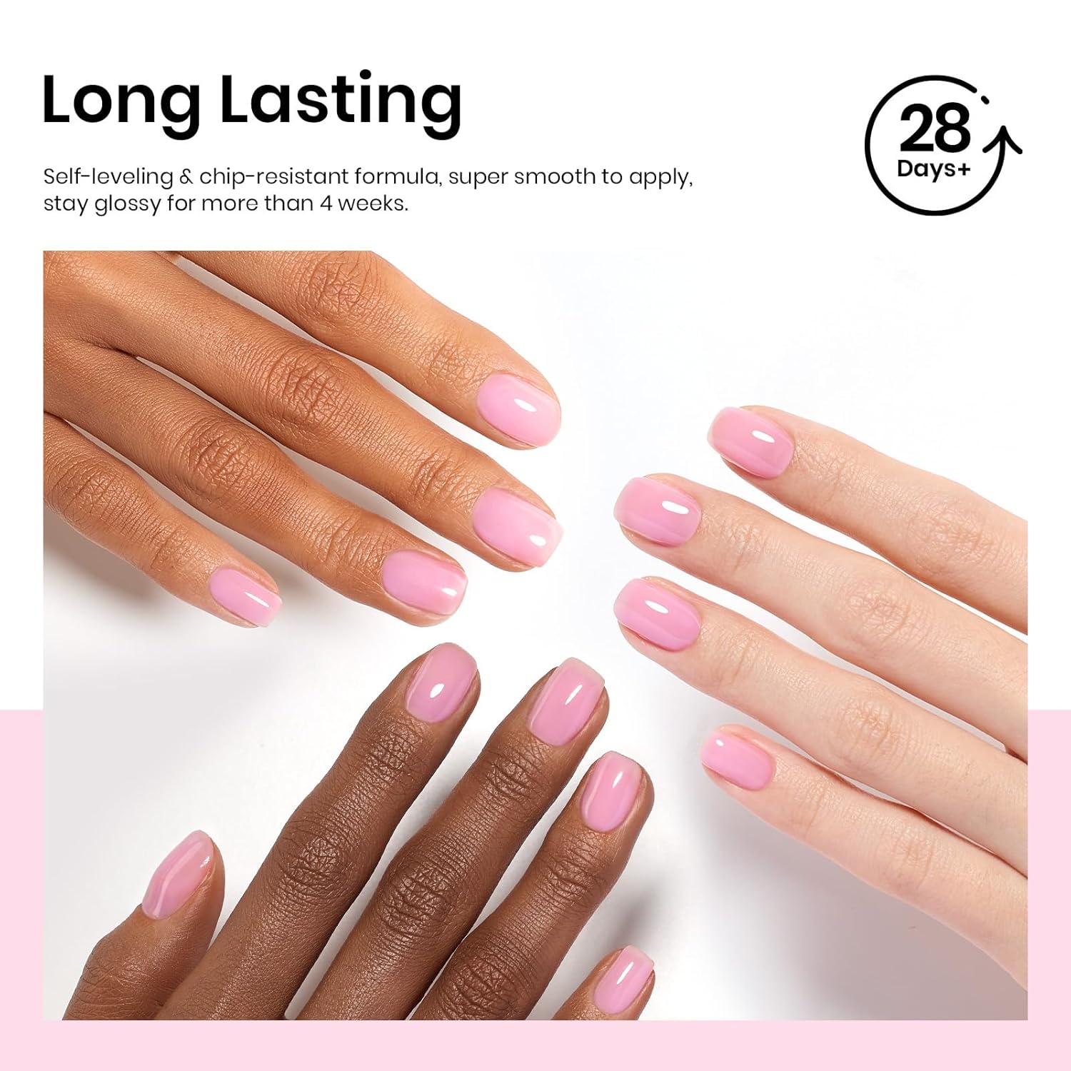 Beetles Jelly Pink Gel Nail Polish, 15ML Baby Pink Sheer Clear Jelly Spring Summer Gel Polish Bubblegum Theme Glaze Long Lasting Soak Off UV French Manicure Nail Art Gift for Women-Velvo Beauty