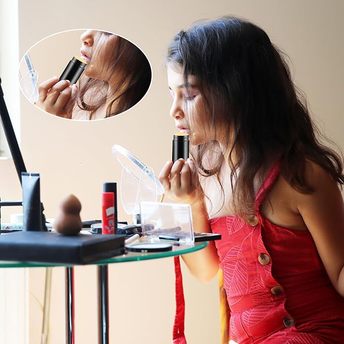 12 Pieces 15g Black Plastic Deodorant Containers,Empty 1/2 oz Travel Lip Balm Tubes,Refillable Twist-UP Solid Perfume Tubes,Lipstick Tubes for DIY-Velvo Beauty