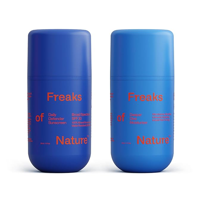 Daily System Bundle | Deeper Dive Moisturizer Serum & Daily Defender SPF 30 | Hydrating, Firming & Sun Protection | Natural, Eco-Friendly, Reef-Safe, Cruelty-Free | Suitable for All Skin Types-Velvo Beauty