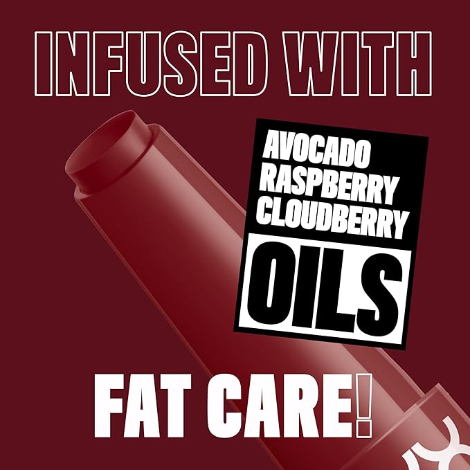 NYX PROFESSIONAL MAKEUP Fat Oil Slick Click, Lightweight, Buildable, Pigmented Vegan Lip Balm - In A Mood-Velvo Beauty