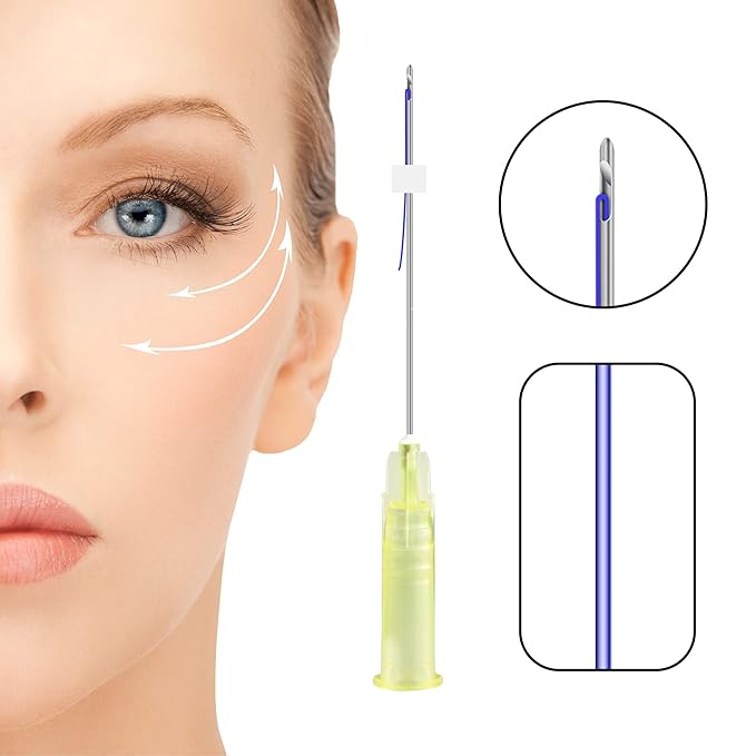 Pdo Threads Lift for Eyes, Pdo Lifting Thread, Improves Wrinkles And Sagging Around The Eye Area (20PCS-30G*25MM)-Velvo Beauty