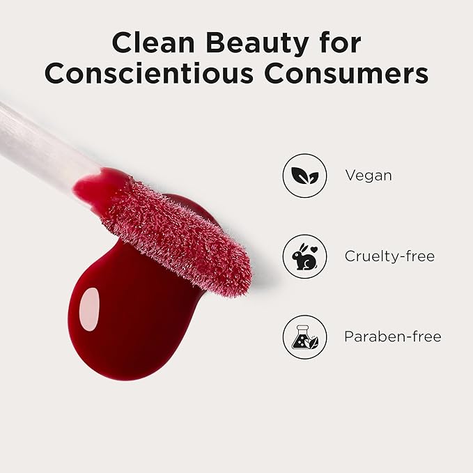 Côte Tempted Peptide Lip Shine – Warm Berry Lip Gloss for Bold Color & Hydration – Vegan, Cruelty-Free, Anti-Aging with Shea Butter & Hyaluronic Acid – Long-Lasting, Smooth, Moisturizing Shine-Velvo Beauty