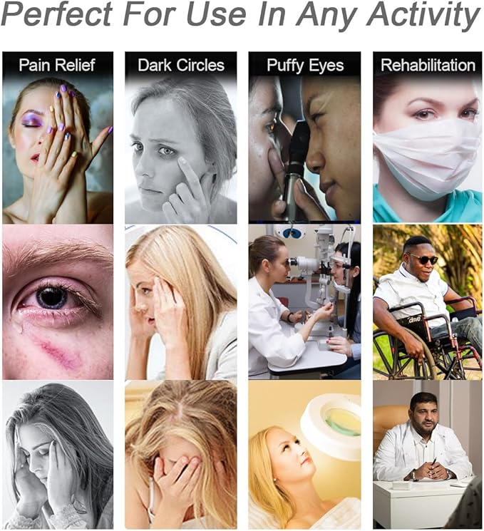 Under Eye Patches for Puffy Eyes, Reusable Ice Gel Eye Pads Cooling Eye Patch Hot Cold Therapy Eye Mask 10Pack-Velvo Beauty