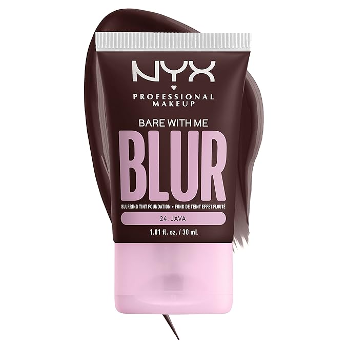 NYX PROFESSIONAL MAKEUP Bare With Me Blur Skin Tint Foundation Make Up with Matcha, Glycerin & Niacinamide - Java-Velvo Beauty