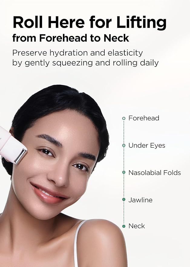 Bewants gua sha neck cream roller, korean neck cream with massage roller, rapid lift neck serum roll on, moisturizer for tightening skin with centella asiatica (1 Pack)-Velvo Beauty