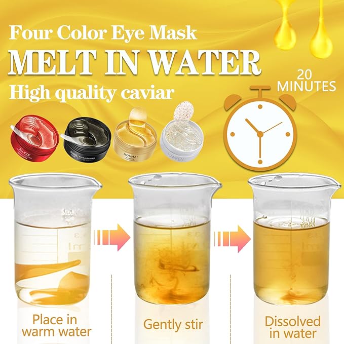 Under Eye Patches-240 Pcs-Four Color Eye Mask For Reduce Dark Circles,Eyes Bags,Puffy,Wrinkles,Gel Eye Mask Skincare-Velvo Beauty