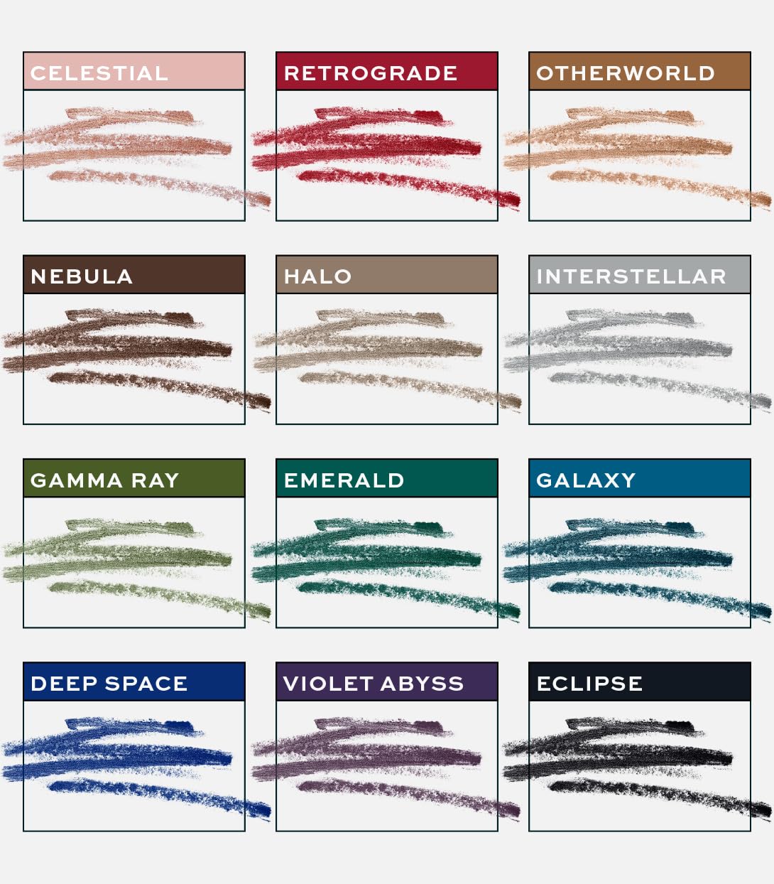 MAKE Beauty Continuum Waterproof Gel Eyeliner Pencil. Creamy, Pigmented Multi-Use, including Waterline with Built-in Sharpener and Blending Brush. Smudge-Proof Makeup. Shade - Galaxy, Teal-Velvo Beauty