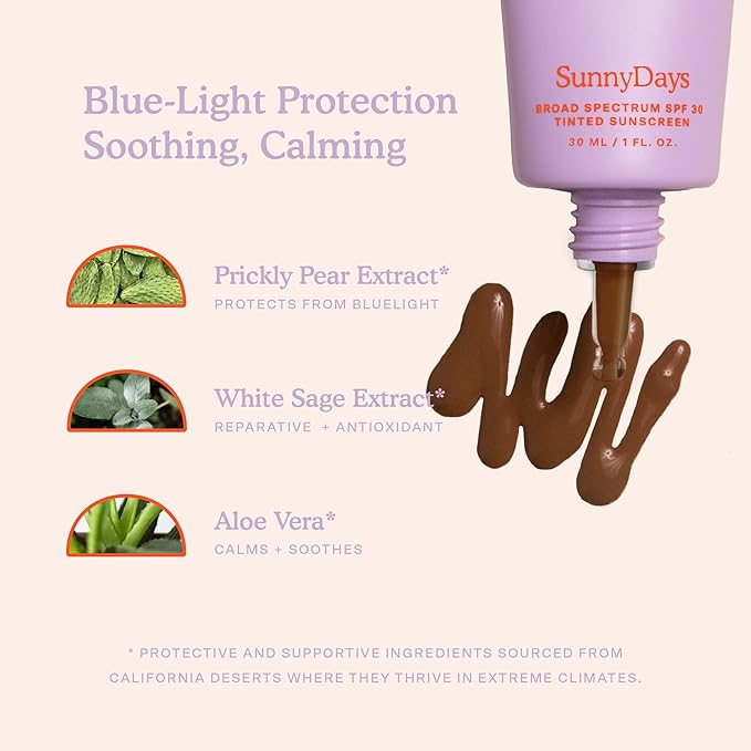 Tower 28 Beauty SunnyDays SPF 30 Tinted Mineral Sunscreen - For Sensitive Skin - 2-in-1 Facial Broad Spectrum UVA/UVB Protection + Foundation - Shade 70 VENICE, 1 Fl Oz-Velvo Beauty