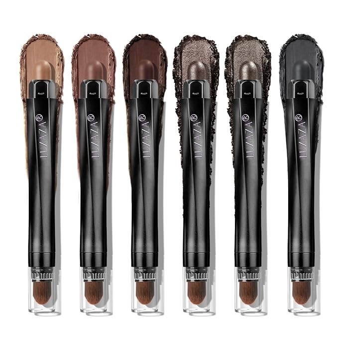 6PCS Neutral Eyeshadow Stick Makeup Set, Matte Cream Eye Shadow Eyeliner Brightener Pencil Crayon - B3 Iced Oat-Velvo Beauty