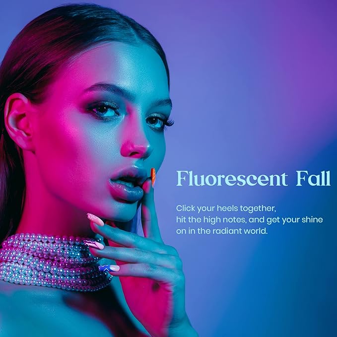 Beetles Halloween Gel Nail Polish Set - Dopamine Pleasure 6 Colors Gel Polish, Neon Orange Hot Pink Blue Yellow Green Purple Soak Off Uv Led Nail Art Manicure Gift for Women-Velvo Beauty