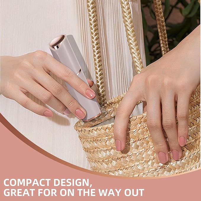 Facial Hair Removal for Women, Portable Lady Shaver, Rechargeable Painless Hair Remover for Face, Upper Lips, Chin, Peach Fuzz-Velvo Beauty
