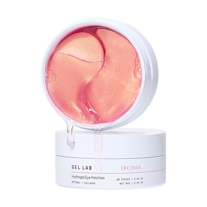 RENEW Retinol & Collagen Under Eye Patches - Korean Skincare Hydrating Eye Mask for Fine Lines, Wrinkles, Firming, Brightening - 60 Patches-Velvo Beauty