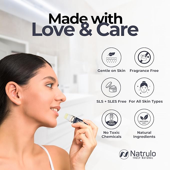 Beef Tallow Lip Balm – Natural Tallow Beeswax Chapstick – Hydrating Moisturizer Grass Fed Bison Tallow Balm Lip Care – Soothes Chapped, Dry Lips, Sensitive Skin – Long Lasting & Vitamin Rich USA-Made-Velvo Beauty