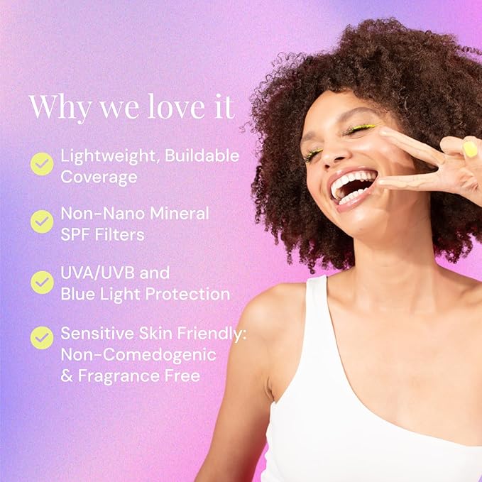 Naked Sundays BeautyScreen™ SPF 50 Mineral Peptide Foundation Tint – 2-in-1 Skin Tint & Mineral Sunscreen | Radiant, Buildable Coverage, Acne-Safe, Infused with Peptides (4 Medium honey, 1.01 fl oz)-Velvo Beauty