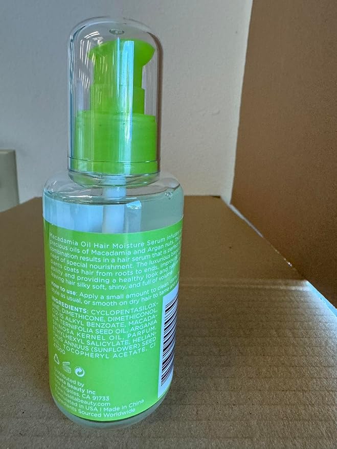 Luseta Macadamia Oil Hair Moisture Serum Nourishing & Revitalizing for Normal and Dry Hair 3.38oz-Velvo Beauty