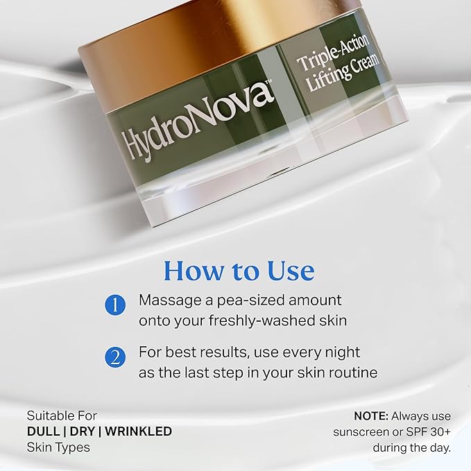 HYDRONOVA Anti-Aging Moisturizer Face Cream and Tighten and Lift Neck Cream - Facial Moisturizer for Women - Skin-Firming Wrinkle Formula with Retinol - PM Moisturizer for Face, Neck and Décolleté-Velvo Beauty