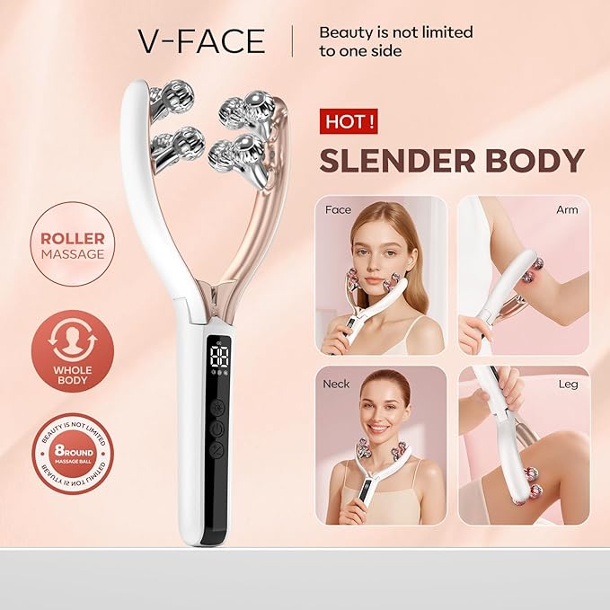 2025 New Microcurrent Facial Slimming Massager Red-Light-Therapy-for-Face and Neck,Vibrating Facial Massager with Thermals for Wrinkles, Double Chin,Firming and Lifting-Velvo Beauty