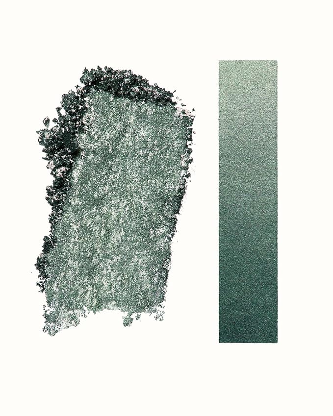 MAKE Beauty Multi-Chromatic Eye Shadow. Metal Reflecting Luminous Foil Finish Creamy, Buildable, Dimensional Long-wear, Crease-proof Powder Eyeshadow, Multichrome Shade - Stardust, Emerald Green-Velvo Beauty