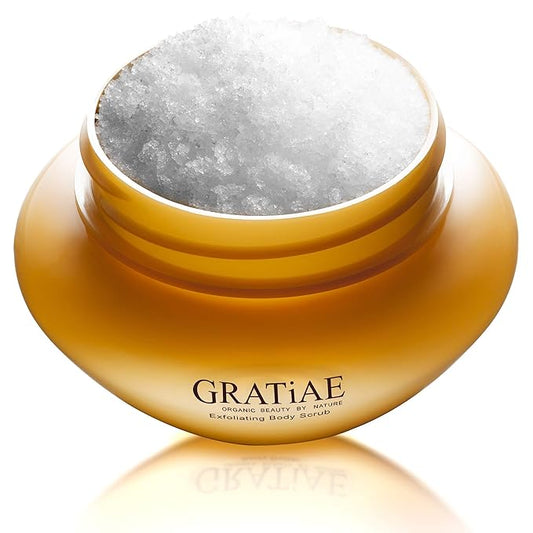 Gratiae Organics Exfoliating Body Scrub, Passion Fruit and Lime for All Skin Types 8.5 Fl oz-Velvo Beauty