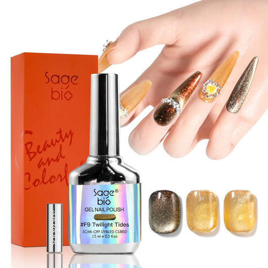 Cat Eye Gel Nail Polish, 15ml Magnetic Gel, High-Gloss Finish, Long-Lasting, DIY Manicure Kit with Magnet Stick, Stunning 3D Magnetic Effect, 06-Velvo Beauty