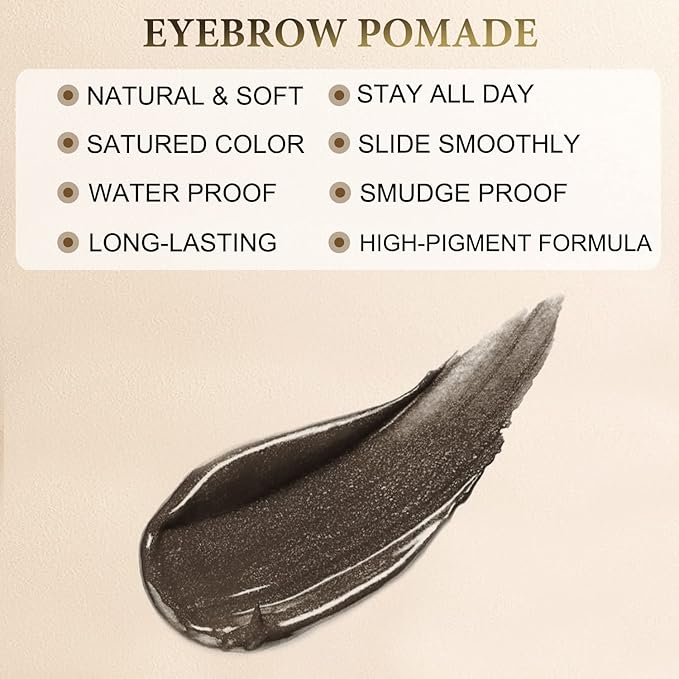 Eyebrow Pencil Makeup Kit, with Waterproof 2-IN-1 Microblading Eyebrow Pen, Eyebrow Pomade, Eyeliner and Dual-ended Eyebrow Brush, Brow Pencil Kit for Natural Eyebrows - Medium Brown-Velvo Beauty