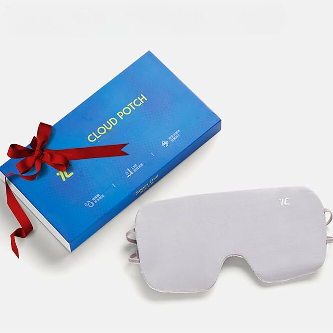 7C Soft Sleep Mask - Eye Mask - Hyaluronic Acid Anti-Aging Under Eye Cover with Adjustable Ear Elastic Straps for Full Night Sleep, Nap, Reduces Puffy Eyes Gifts-Velvo Beauty