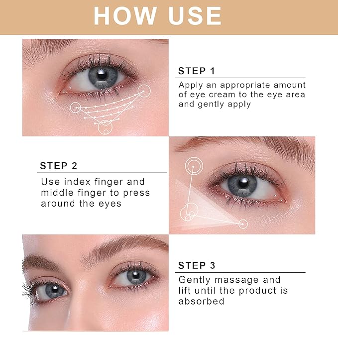 Caffeine Eye Serum, Eye Lift Serum with Vitamin C, Hyaluronic Acid, Collagen - Reduces Puffiness, Dark Circles, Under Eye Bags 1 oz / 30 ml-Velvo Beauty