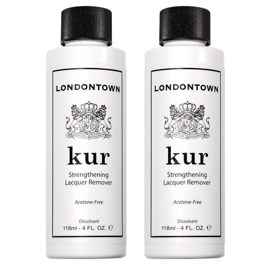 LONDONTOWN Acetone-Free Nail Polish Remover – Fast-Acting, Gentle Formula with Vitamins A & E, Removes Glitter & Dark Polish, Strengthens & Hydrates Nails, 4 fl oz each, Pack of 2-Velvo Beauty