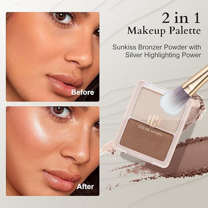 Color Nymph Beginners Makeup Kit for Teens Girls with Cosmetic Bag, Girls Makeup Kit For Women included 9 Color Eyeshadow Palette Concealer Liquid Blush Eyeliner Lipgloss-Velvo Beauty