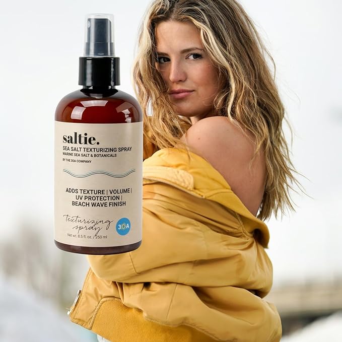 Sea Salt Hair Volumizing Spray Adds Texture, Volume, UV Protection, Beach Wave Finish I For All Hair Types (8.5 fl. oz./250ml)-Velvo Beauty
