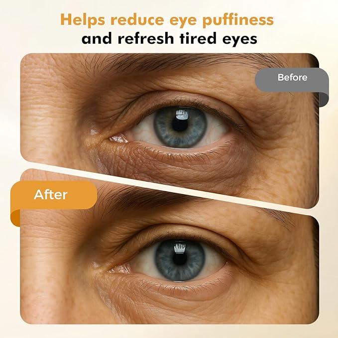 REDLOOK Depuffing Wand - Multi-Mode Cold & Heat Eye with Massager,At Home Face Roller Tool, Beauty Wand for Puffiness Reduction, Dark Circles, and Let The Skin Be Full of Radiance - Silver-Velvo Beauty