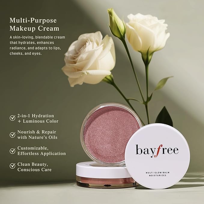 Multi Glow Balm, Cream Blush for Cheeks, Blush Balm Face Makeup, Radiant Finish, Hydrating, Creamy, Lightweight & Blendable Color, Face Makeup, 0.63 Oz-Velvo Beauty