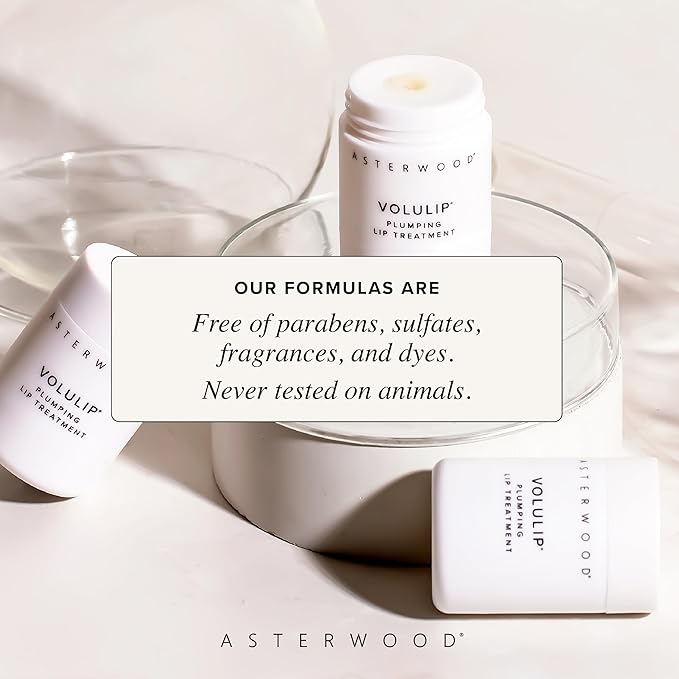 Asterwood Lip Treatment & Balm - with Volulip, Hyaluronic Acid, & Matrixyl 3000 - Hydrating, Plumping, Moisturizing, Anti-Aging - Plumper, Fuller Lips - for Women & Men - 0.5 Fl Oz-Velvo Beauty