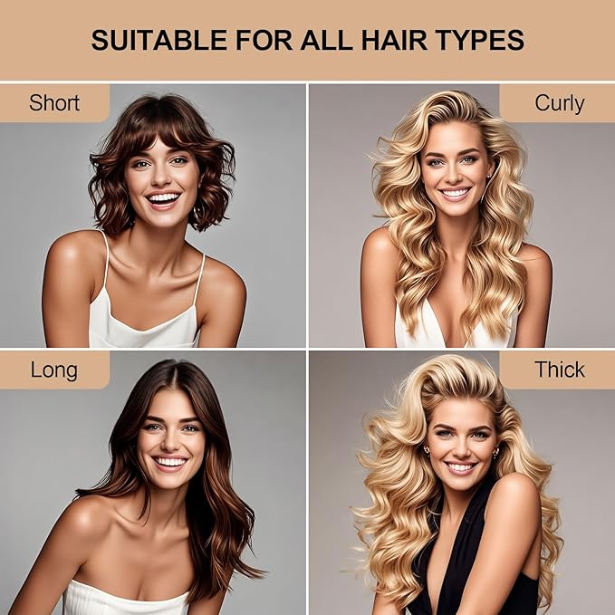 Heatless Curls Overnight Set - Jumbo Overnight Hair Curlers to Sleep In, Soft Velvet Hair Rollers for Women, No Damage Curls Styling Tools 3pcs-Velvo Beauty