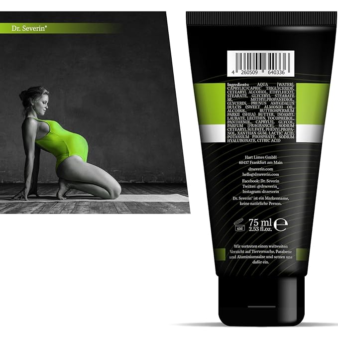 Anti-Stretch Solution: Dr. med. Severin® Stretch mark Cream powered by dual. Prevent + remove stretch marks during muscle building + pregnancy, effective ointment against stretch marks, innovative.-Velvo Beauty