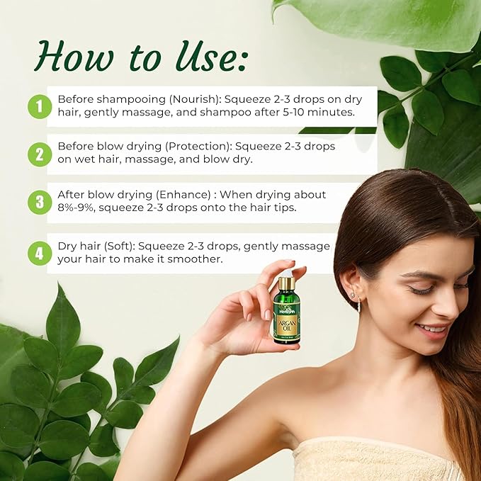 Herbishh Argan Oil & Hair Mask Combo For Deep Conditioning Treatment – Argan Oil for Hair Repair & Frizz Control (30ml) & Argan Hair Mask for Hydration (150ml), Sulfate & Paraben Free-Velvo Beauty