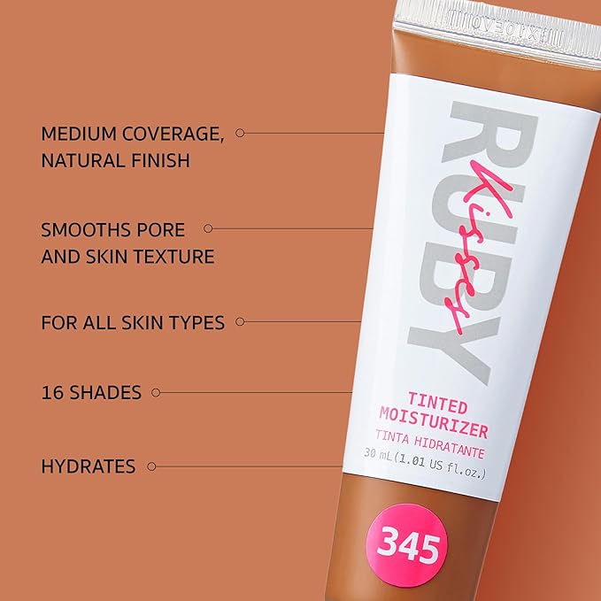 Ruby Kisses Tinted Moisturizer, Hydration, Calm & Revitalize Skin, Skin Perfecting, Blur Pores & Fine Lines, Natural Finish & All-Day Comfort Wear (Warm Coconut)-Velvo Beauty