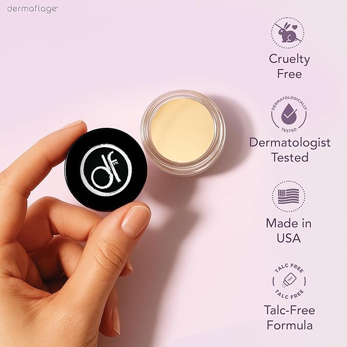 Dermaflage Waterproof Concealer Cream (Golden Fair) - Concealer Full Coverage, Matte Finish for Face & Body - Hides Dark Circles, Tattoos & Acne - Long Lasting Formula Used by Hollywood Makeup Artists-Velvo Beauty